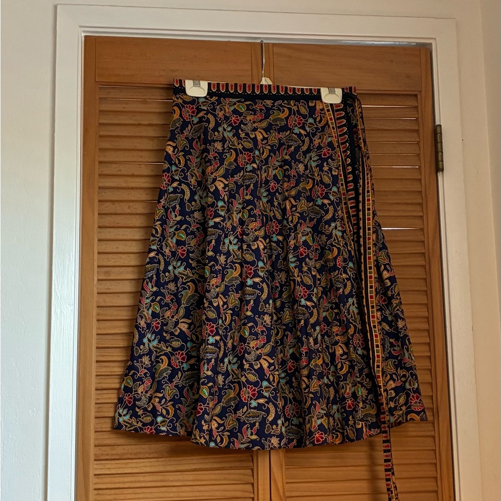 Batik Colourful Floral Patterned Skirt